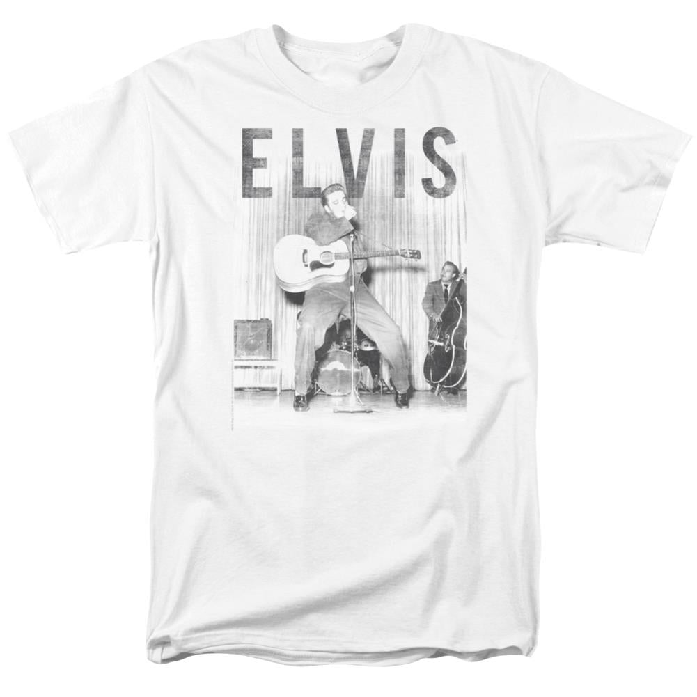 Elvis Presley With The Band Men's 18/1 Cotton Short-Sleeve T-Shirt