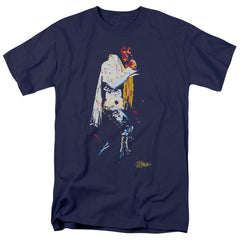 Elvis Presley Yellow Scarf Men's 18/1 Cotton Short-Sleeve T-Shirt