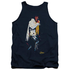Elvis Presley Yellow Scarf Men's 18/1 Cotton Tank Top