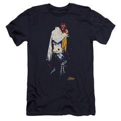 Elvis Presley Yellow Scarf Men's Ultra-Soft 30/1 Cotton Slim Short-Sleeve T-Shirt