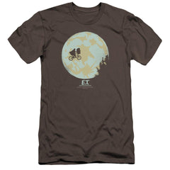 E.T. The Extra-Terrestrial In The Moon Men's Ultra-Soft 30/1 Cotton Slim Short-Sleeve T-Shirt