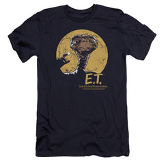 E.T. The Extra-Terrestrial Moon Frame Men's Ultra-Soft 30/1 Cotton Slim Short-Sleeve T-Shirt