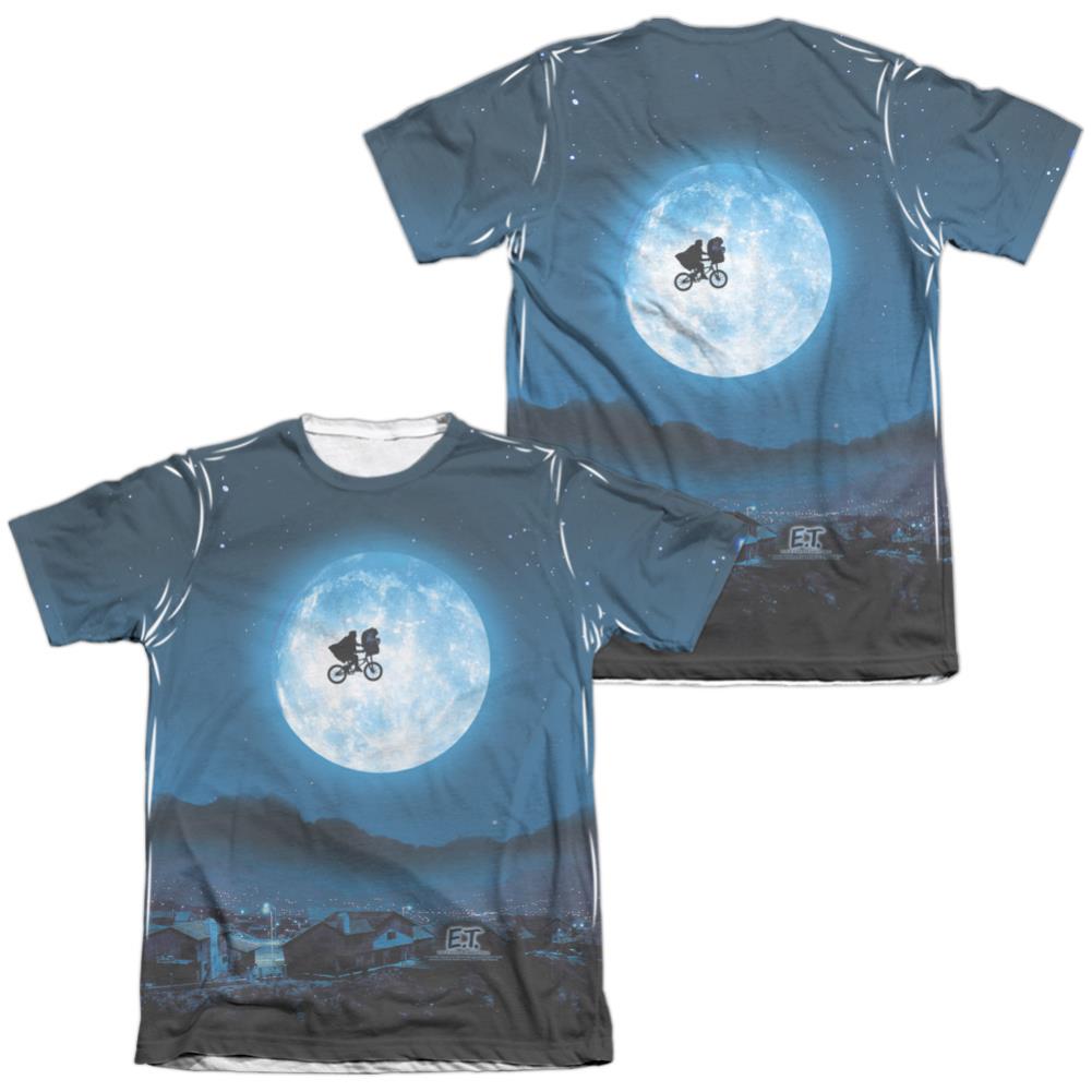 E.T. The Extra-Terrestrial Moon Men's Regular Fit Poly Cotton Short-Sleeve T-Shirt
