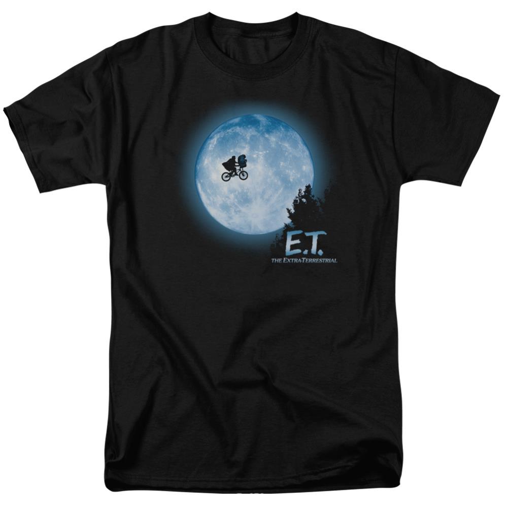 E.T. The Extra-Terrestrial Moon Scene Men's 18/1 Cotton Short-Sleeve T-Shirt