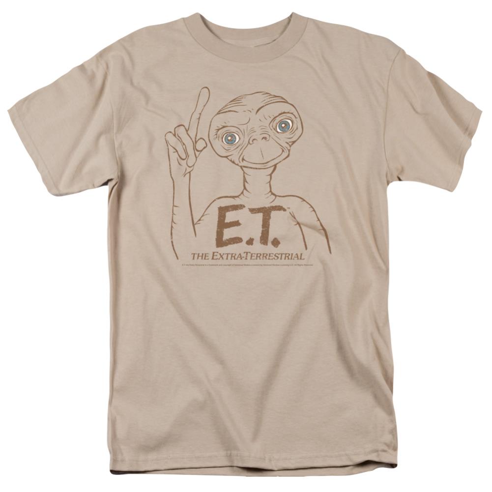 E.T. The Extra-Terrestrial Pointing Men's 18/1 Cotton Short-Sleeve T-Shirt
