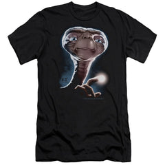 E.T. The Extra-Terrestrial Portrait Men's Ultra-Soft 30/1 Cotton Slim Short-Sleeve T-Shirt