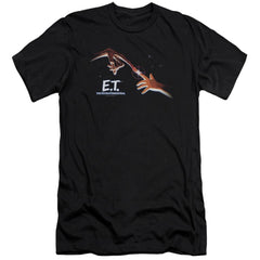 E.T. The Extra-Terrestrial Poster Men's Ultra-Soft 30/1 Cotton Slim Short-Sleeve T-Shirt