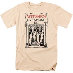 Fantastic Beasts And Where To Find Them Witches Live Among Us Men's 18/1 Cotton Short-Sleeve T-Shirt