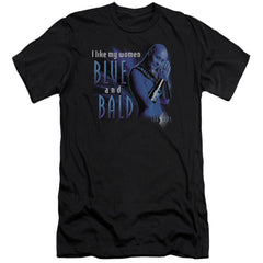 Farscape Blue And Bald Men's Ultra-Soft 30/1 Cotton Slim Short-Sleeve T-Shirt