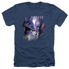 Farscape Zhaan Men's 30/1 Heather 60 40 Poly Short-Sleeve T-Shirt