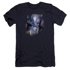 Farscape Zhaan Men's Ultra-Soft 30/1 Cotton Slim Short-Sleeve T-Shirt