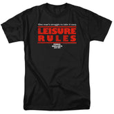 Ferris Bueller's Day Off Leisure Rules Men's 18/1 Cotton Short-Sleeve T-Shirt