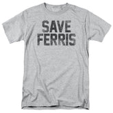 Ferris Bueller's Day Off Save Ferris Men's 18/1 Cotton Short-Sleeve T-Shirt