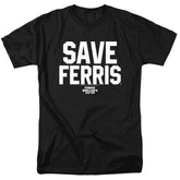 Ferris Bueller's Day Off Save Ferris Men's 18/1 Cotton Short-Sleeve T-Shirt