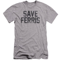 Ferris Bueller's Day Off Save Ferris Men's Ultra-Soft 30/1 Cotton Slim Short-Sleeve T-Shirt