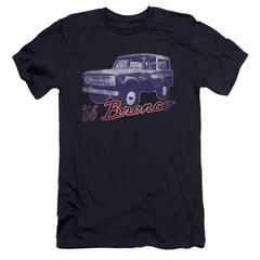 Ford 66 Bronco Classic Men's Ultra-Soft 30/1 Cotton Slim Short-Sleeve T-Shirt