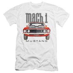 Ford 69 Mach 1 Men's Ultra-Soft 30/1 Cotton Slim Short-Sleeve T-Shirt