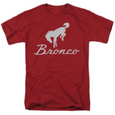 Ford Chrome Bronco Logo Men's 18/1 Cotton Short-Sleeve T-Shirt