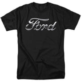 Ford Chrome Ford Logo Men's 18/1 Cotton Short-Sleeve T-Shirt