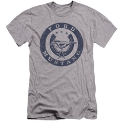 Ford Lucky Ford Mustang Men's Ultra-Soft 30/1 Cotton Slim Short-Sleeve T-Shirt