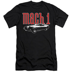 Ford Mach 1 Men's Ultra-Soft 30/1 Cotton Slim Short-Sleeve T-Shirt