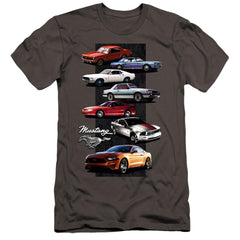 Ford Mustang Stack Men's Ultra-Soft 30/1 Cotton Slim Short-Sleeve T-Shirt