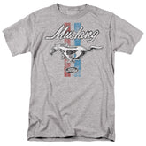 Ford Mustang Stripes Men's 18/1 Cotton Short-Sleeve T-Shirt
