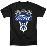 Ford V8 Genuine Parts Men's 18/1 Cotton Short-Sleeve T-Shirt