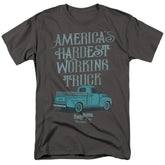 Ford Vintage America'S Hardest Working Truck Men's 18/1 Cotton Short-Sleeve T-Shirt