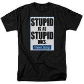 Forrest Gump Stupid Is Men's 18/1 Cotton Short-Sleeve T-Shirt