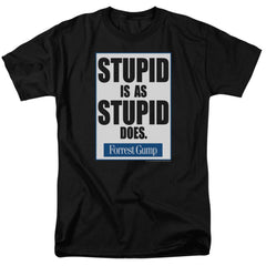 Forrest Gump Stupid Is Men's 18/1 Cotton Short-Sleeve T-Shirt