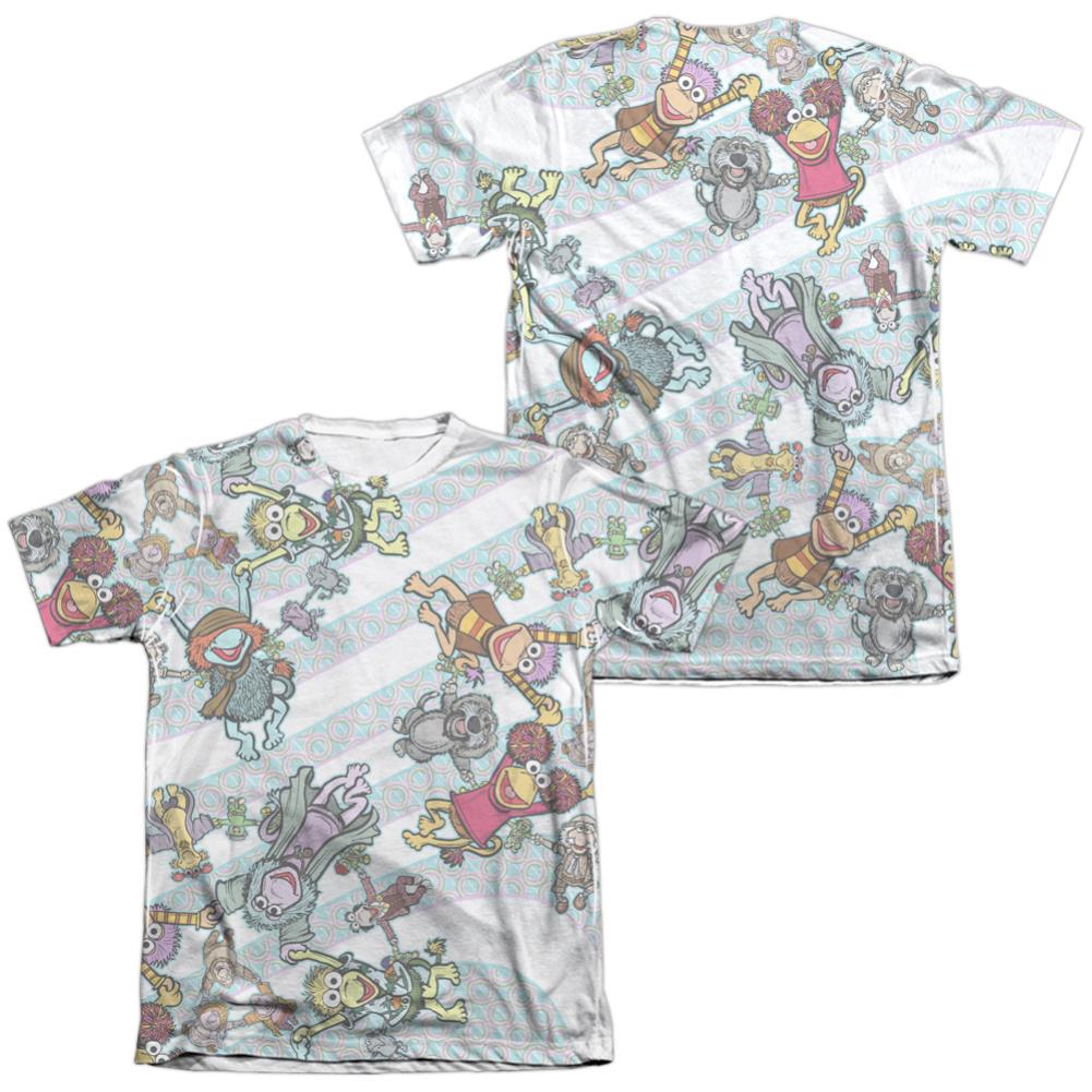 Fraggle Rock Cyclone (Front/Back Print) Men's Regular Fit Poly Cotton Short-Sleeve T-Shirt