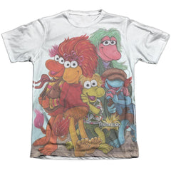 Fraggle Rock Group Shot Men's Regular Fit Poly Cotton Short-Sleeve T-Shirt