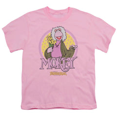 Fraggle Rock Mokey Circle Youth 18/1 100% Cotton Short-Sleeve T-Shirt