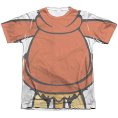 Fraggle Rock Red Uniform Men's Regular Fit Poly Cotton Short-Sleeve T-Shirt