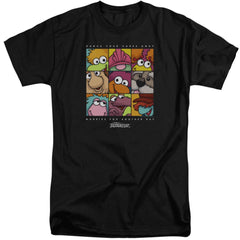 Fraggle Rock Squared Men's 18/1 Tall Cotton Short-Sleeve T-Shirt