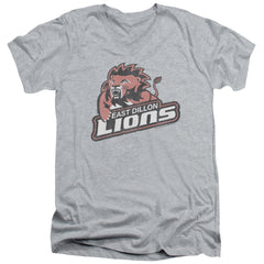 Friday Night Lights East Dillion Lions Men's 30/1 Cotton Slim V-Neck T-Shirt