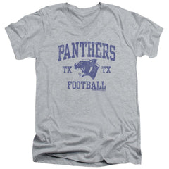 Friday Night Lights Panther Arch Men's 30/1 Cotton Slim V-Neck T-Shirt