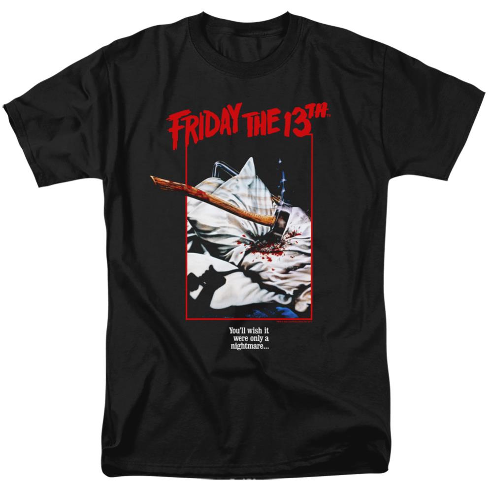 Friday The 13th Axe Poster Men's 18/1 Cotton Short-Sleeve T-Shirt
