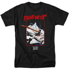 Friday The 13th Axe Poster Men's 18/1 Cotton Short-Sleeve T-Shirt