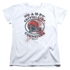 Friday The 13th Camp Counselor Victim Women's 18/1 Cotton Short-Sleeve T-Shirt