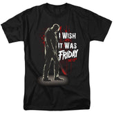 Friday The 13th I Wish It Was Friday Men's 18/1 Cotton Short-Sleeve T-Shirt