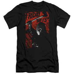Friday The 13th Jason Lives Men's Ultra-Soft 30/1 Cotton Slim Short-Sleeve T-Shirt