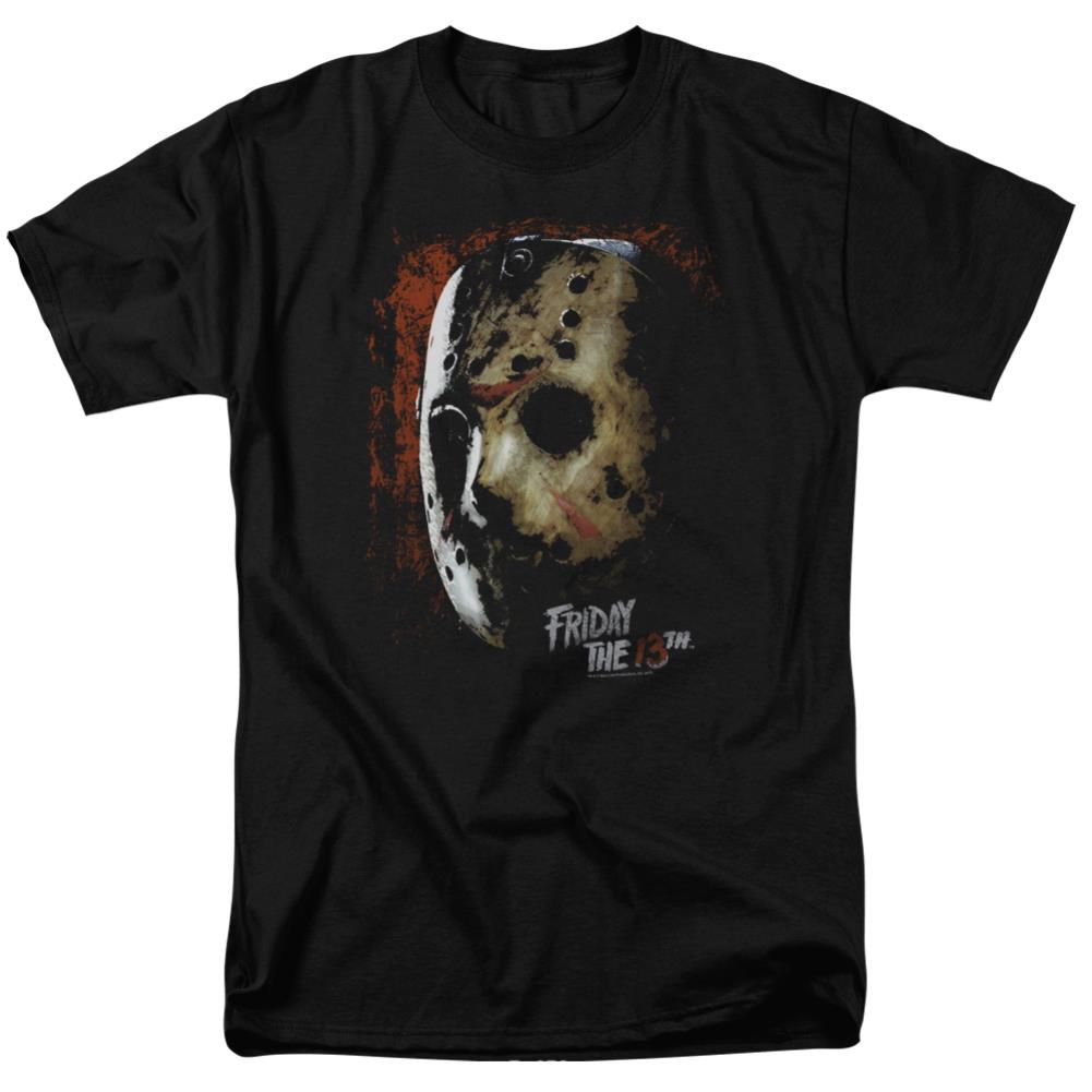 Friday The 13th Mask Of Death Men's 18/1 Cotton Short-Sleeve T-Shirt