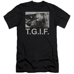 Friday The 13th TGIF Men's Ultra-Soft 30/1 Cotton Slim Short-Sleeve T-Shirt