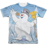 Frosty The Snowman Frosty Wave Men's Regular Fit Poly Cotton Short-Sleeve T-Shirt