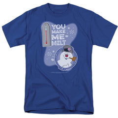 Frosty The Snowman Melt Men's 18/1 Cotton Short-Sleeve T-Shirt