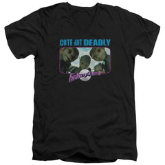 Galaxy Quest Cute But Deadly Men's 30/1 Cotton Slim V-Neck T-Shirt