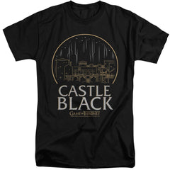 Game Of Thrones Castle Black Men's 18/1 Tall Cotton Short-Sleeve T-Shirt