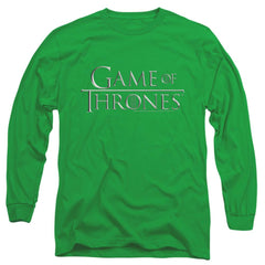 Game Of Thrones Chrome Logo Men's 18/1 Cotton Long-Sleeve T-Shirt